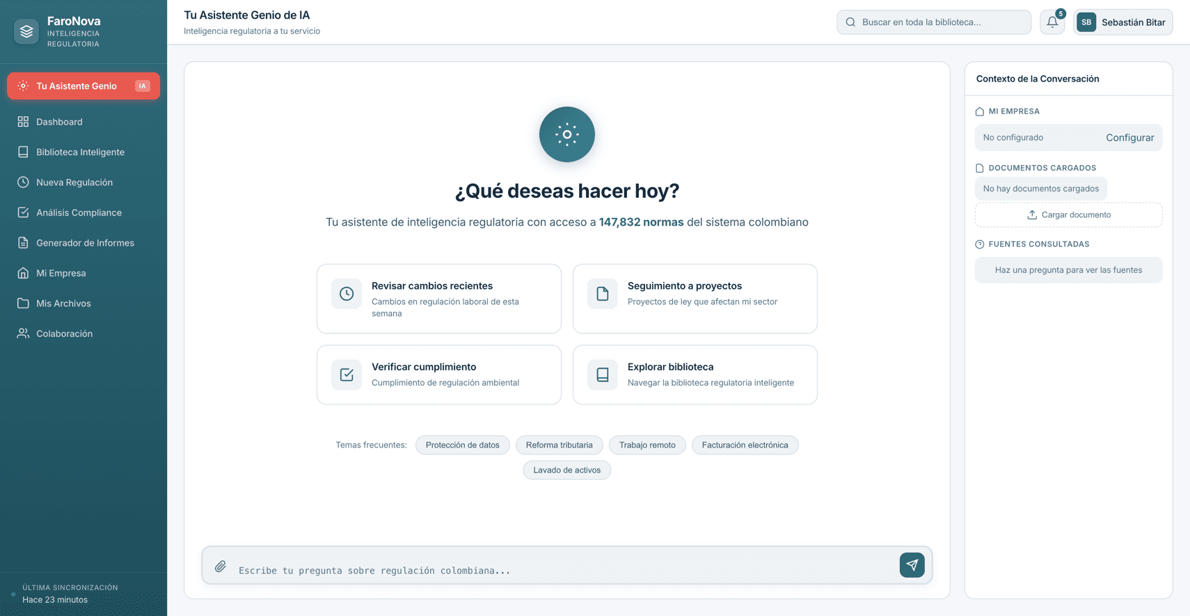 Asistente de IA de FaroMonitor
